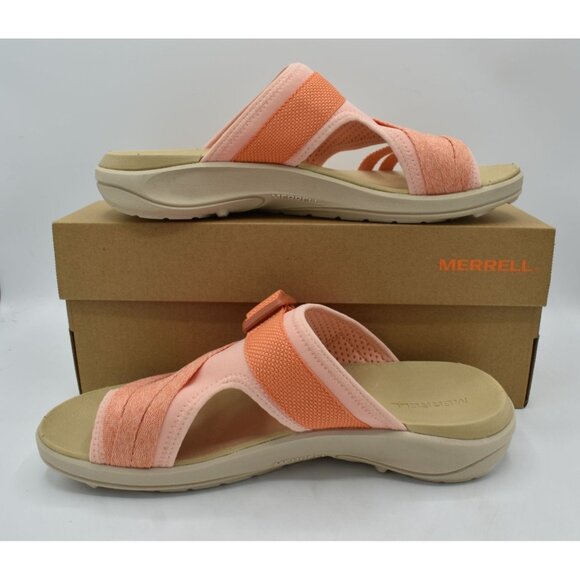 Merrell Womens Size 11 District 4 Peach Slip On Slide Sandals Shoes - Picture 10 of 12